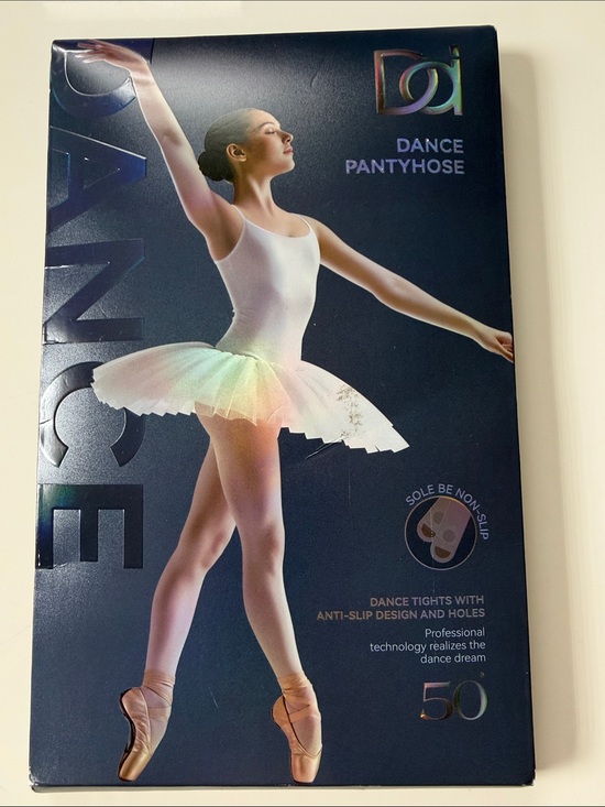 Dainas Other - White Dance Tights with Anti-Slip Sole